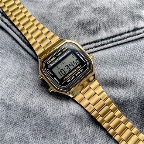 replica casio gold watch